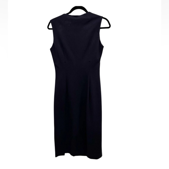 Blumarine Sheath Dress Midi Women's Size I 44 US 8 Navy Party Cocktail Italy NWT - Picture 3 of 8